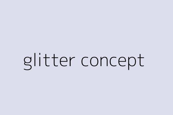 glitter concept